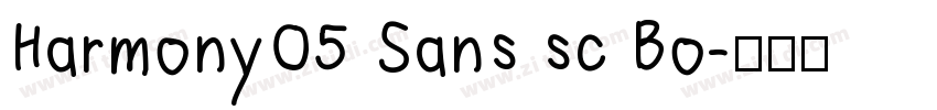 HarmonyO5 Sans sc Bo字体转换